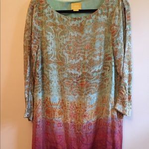 Anthropologie silk dress